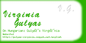 virginia gulyas business card